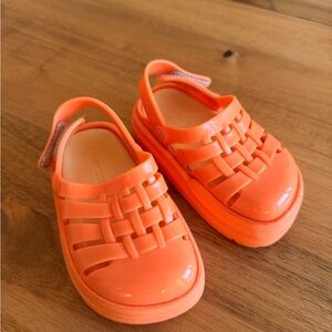 Mini Melissa Jelly Sandals Baby Toddler Size 6 Orange